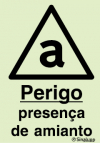 Sinal de perigo, presença de amianto