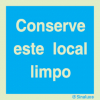 Sinal de Informação, conserve este local limpo