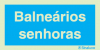 Sinal de informação, balneários senhoras