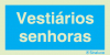 Sinal de informação, vestiários senhoras