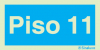 Sinal de informação, número do piso, Piso 11