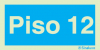 Sinal de informação, número do piso, Piso 12