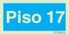 Sinal de informação, número do piso, Piso 17