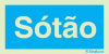 Sinal de informação, identificação de pisos, Sótão