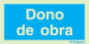 Sinal de informação, dono de obra