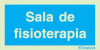 Sinal de informação, sala de fisioterapia