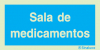 Sinal de informação, sala de medicamentos