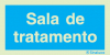 Sinal de informação, sala de tratamento