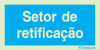 Sinal de informação, setor de retificação