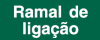 Vinil autoadesivo para identificar tubagens, Ramal de ligação