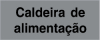 Vinil autoadesivo para identificar tubagens, Caldeira de alimentação