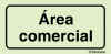 Sinal para instalações desportivas, Área comercial