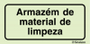 Sinal para instalações desportivas, Armazém de material de limpeza