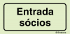 Sinal para instalações desportivas, Entrada sócios