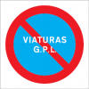 Sinal para parques de estacionamento, proibição estacionamento proibido | viaturas G.P.L.