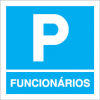 Sinal para parques de estacionamento, informação, Parque de funcionários