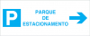 Sinal para parques de estacionamento, Parque de estacionamento à direita
