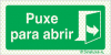 Sinal refletoluminescente, Puxe para abrir