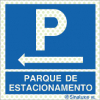 Sinal refletoluminescente, Parque de estacionamento à esquerda